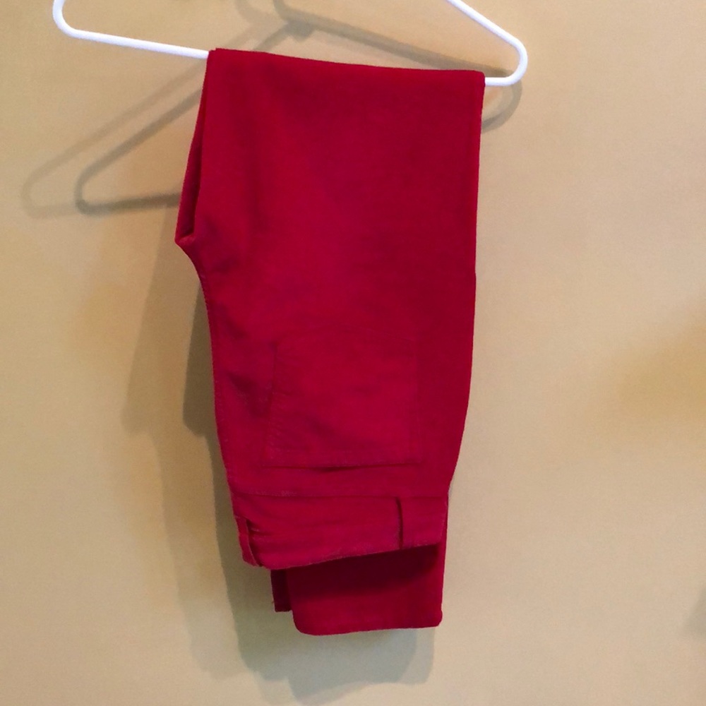 Talbots red corduroy pants. Worn once